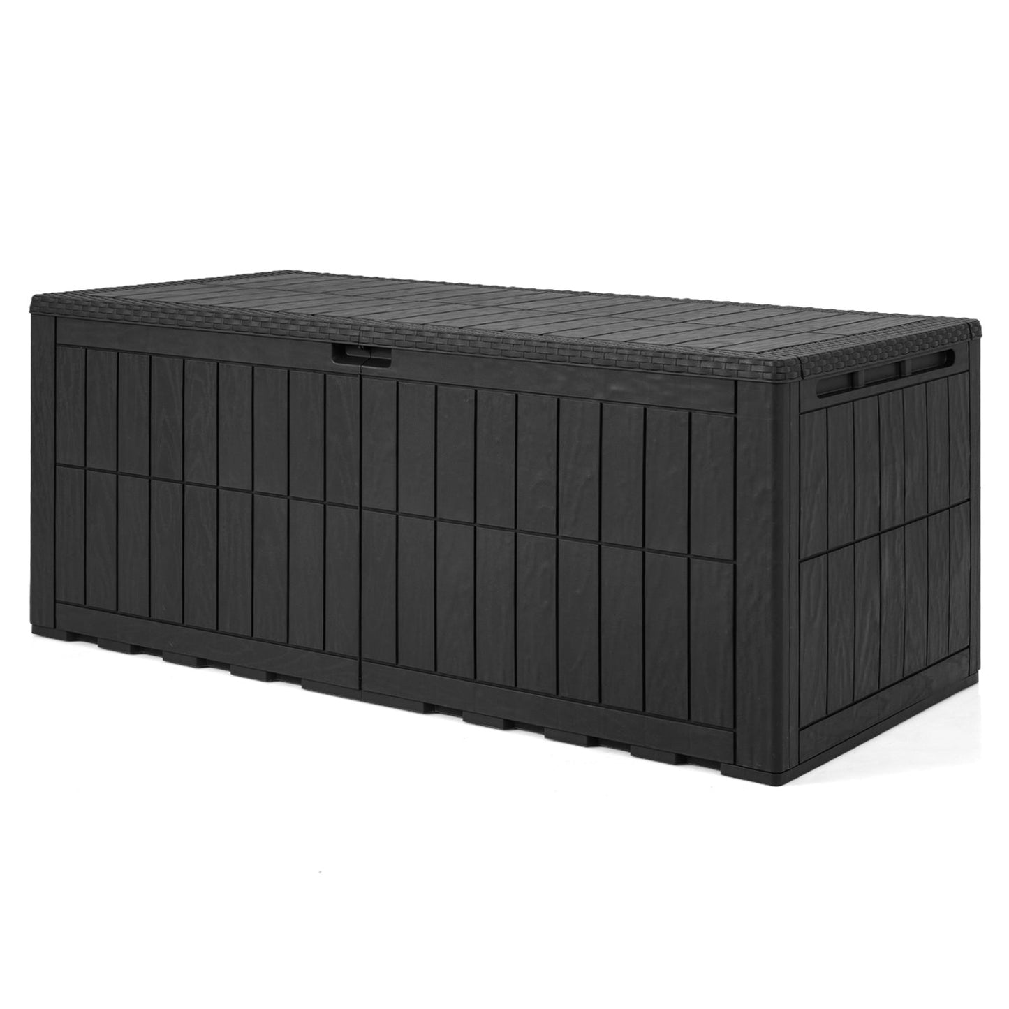 180 Gal Outdoor Deck Box All-Weather Lockable Storage Bin with Lid and Handles