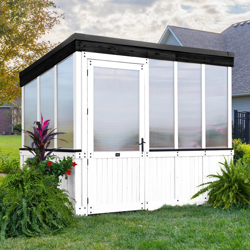 9×6 Willow Cedar Greenhouse — Professionally Installed