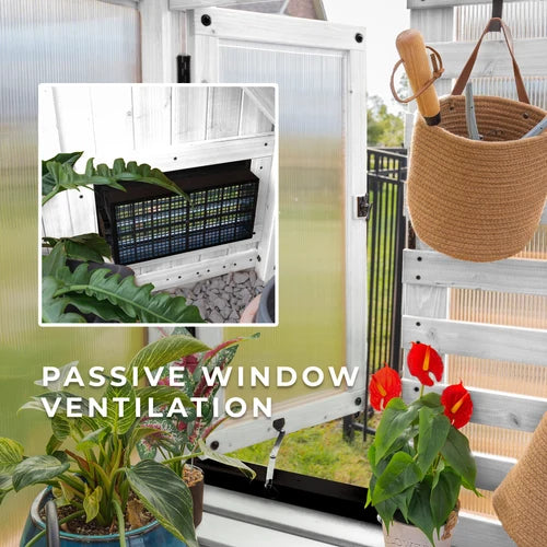 9×6 Willow Cedar Greenhouse — Professionally Installed