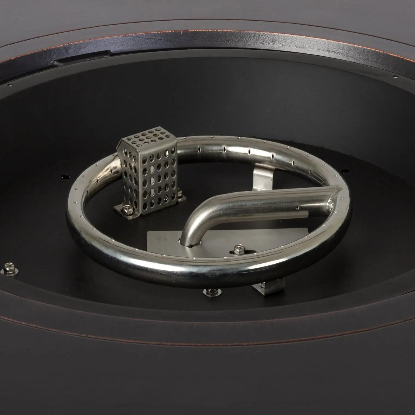Bellante 44" Round Woven Aluminum Convertible Gas Fire Pit Table