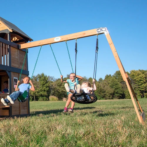 Canyon Creek Wooden Swing Set — Professionally Installed