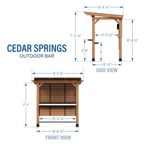 Cedar Springs Outdoor Bar — Professionally Installed
