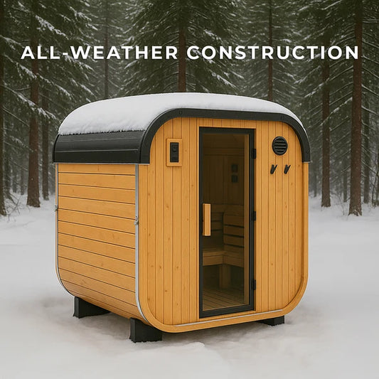 Lennon 2–4 Person Outdoor Cube Sauna — Professionally Installed