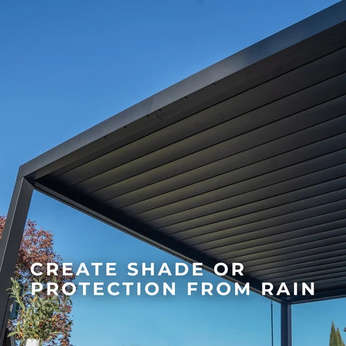 14×10 Sarasota Steel Louvered Pergola $3,750 Professionally Installed