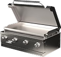 Lancaster Covered L-Shape Outdoor Kitchen with Built-In Appliances — Professionally Installed