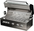 Lancaster Covered L-Shape Outdoor Kitchen with Built-In Appliances — Professionally Installed