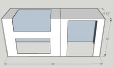 Load image into Gallery viewer, 7′ Custom Outdoor kitchen with grill, refrigerator, and more.  fully customizable
