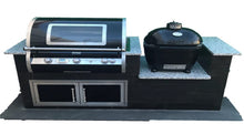 Load image into Gallery viewer, Custom Outdoor kitchen with Black Diamond grill, Primo oval grill, and more.  fully customizable