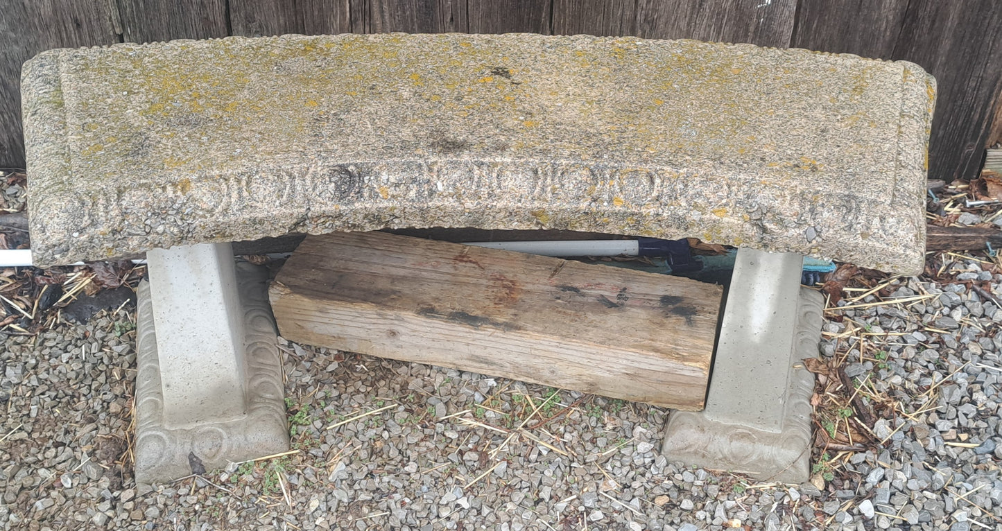 Locally custom poured concrete planters, benches, and pavers