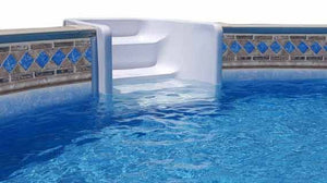 Whispering Wind II In-Step Pool.  For the feel of a below ground pool without the cost!