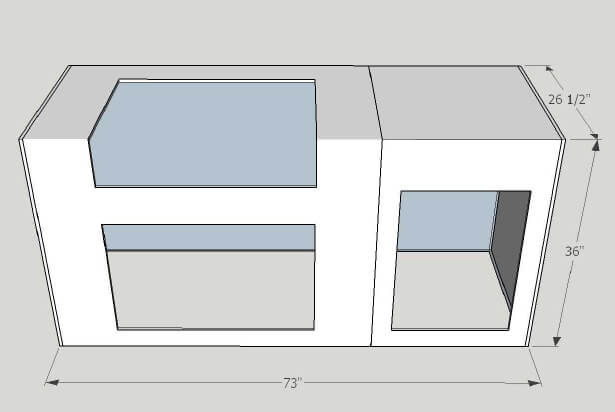 6′ Custom Outdoor kitchen with grill and more fully customizable