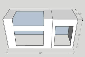 6′ Custom Outdoor kitchen with grill and more fully customizable