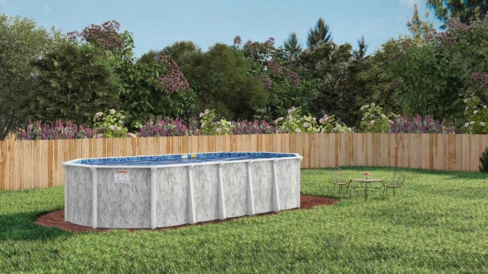 Ultimate Pool Package  Oval 16x32' Sterling Above Ground Swimming Pool